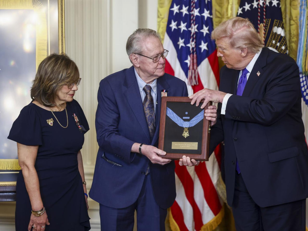 People moved by the feat of the soldier who was posthumously decorated by Trump. "Poland is...