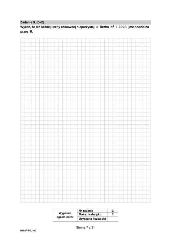 Matura 2023. Arkusz pokazowy matematyka
