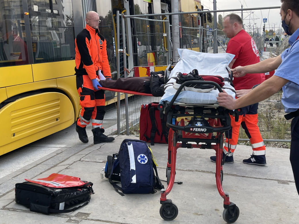 Wypadek spowodował utrudnienia w kursowaniu tramwajów