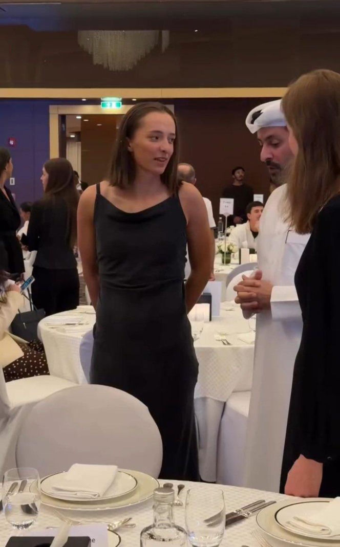 Iga Świątek na Players Party w Katarze