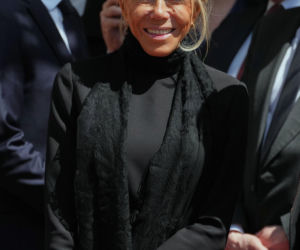 Emmanuel Macron z żoną Brigitte Macron