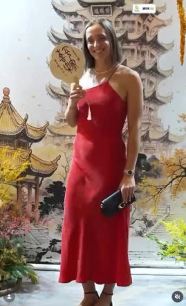 Iga Świątek na Players Party