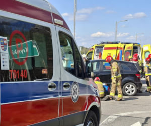 19.04.2026. Wypadek w Krynkach. Lądował LPR