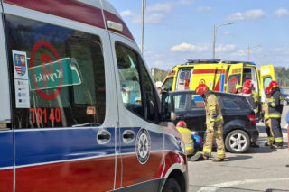 19.04.2026. Wypadek w Krynkach. Lądował LPR