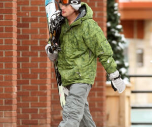 Ashton Kutcher na snowboardzie