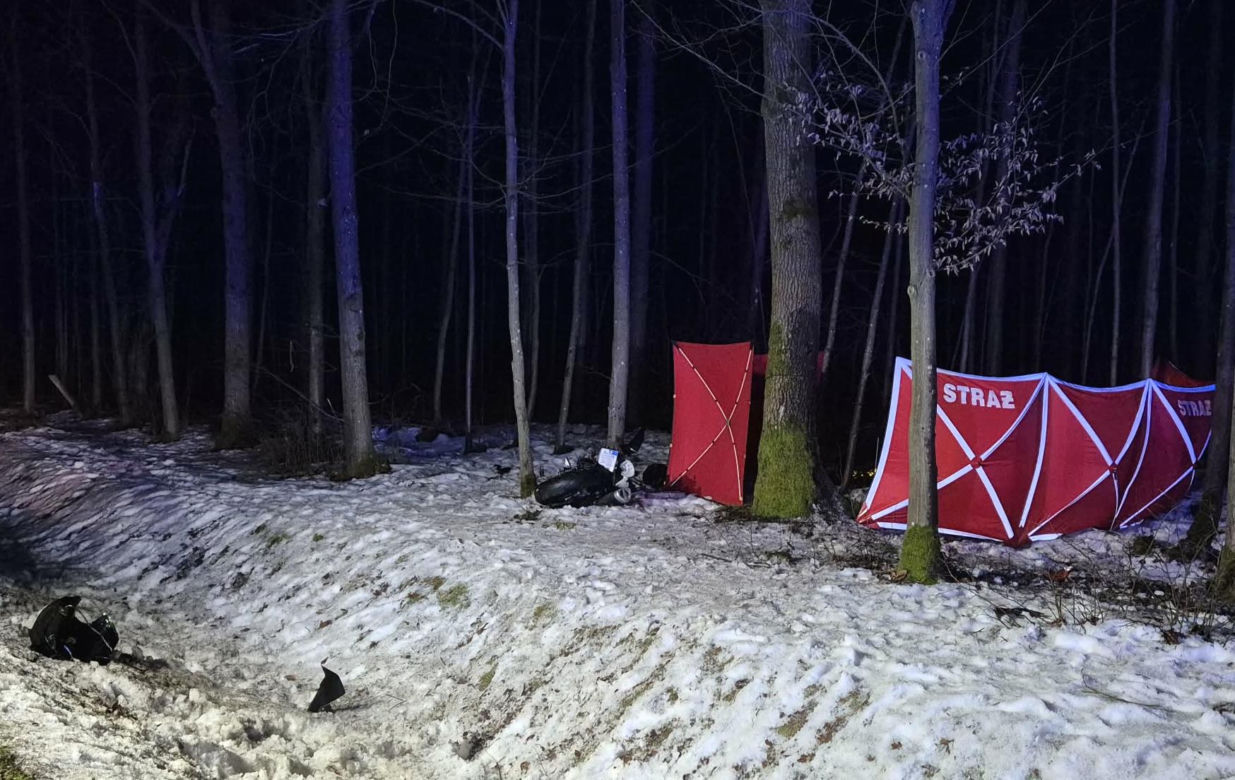 Tragiczny wypadek motocyklisty pod Iławą