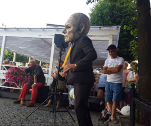 Peregrinus na Rynku w Lesznie