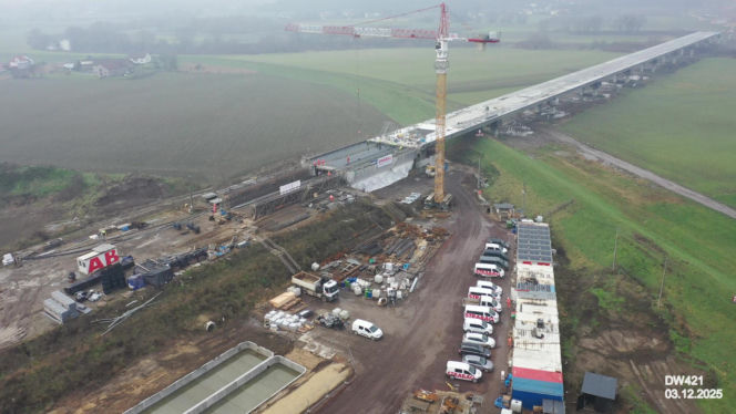 Most nad Odrą pod Raciborzem: budowa