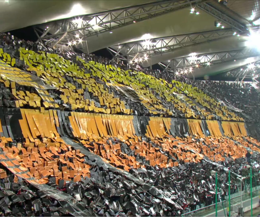 Legia Warszawa, oprawa na meczu Legia - Spartak