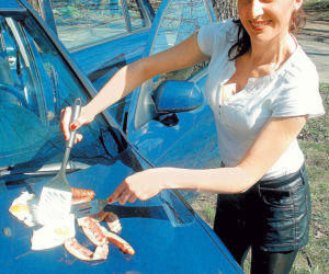 Upał zmienił auto w grill