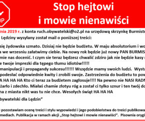 Burmistrz Lędzin dostaje pogróżki na maila. Spierd***j z ratusza!