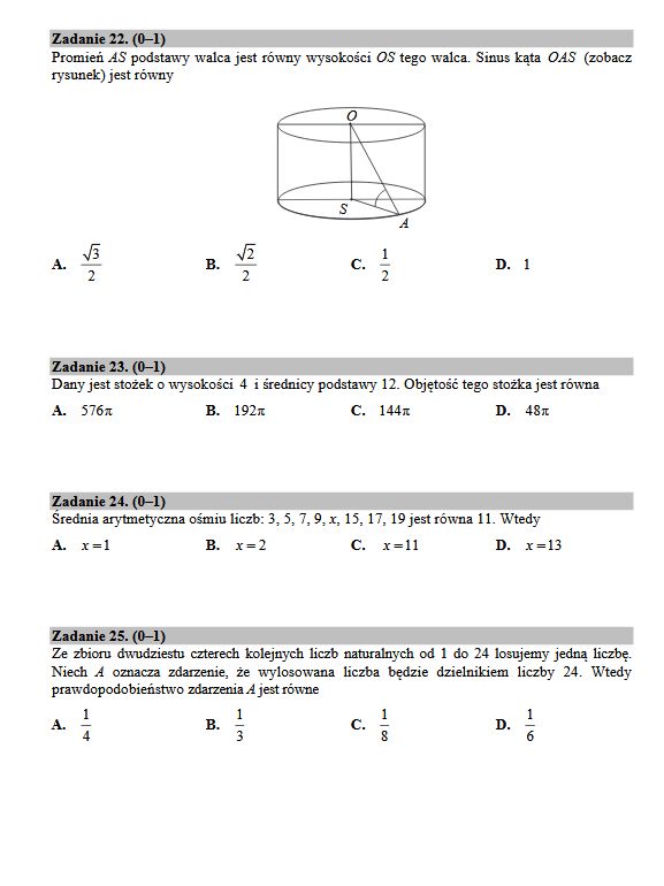 Matura 2017 matematyka podstawowa. [ARKUSZE, ZADANIA, PRZECIEKI]