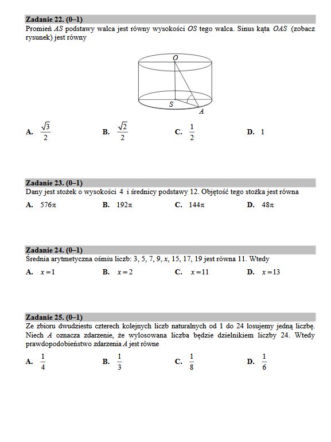 Matura 2017 matematyka podstawowa. [ARKUSZE, ZADANIA, PRZECIEKI]