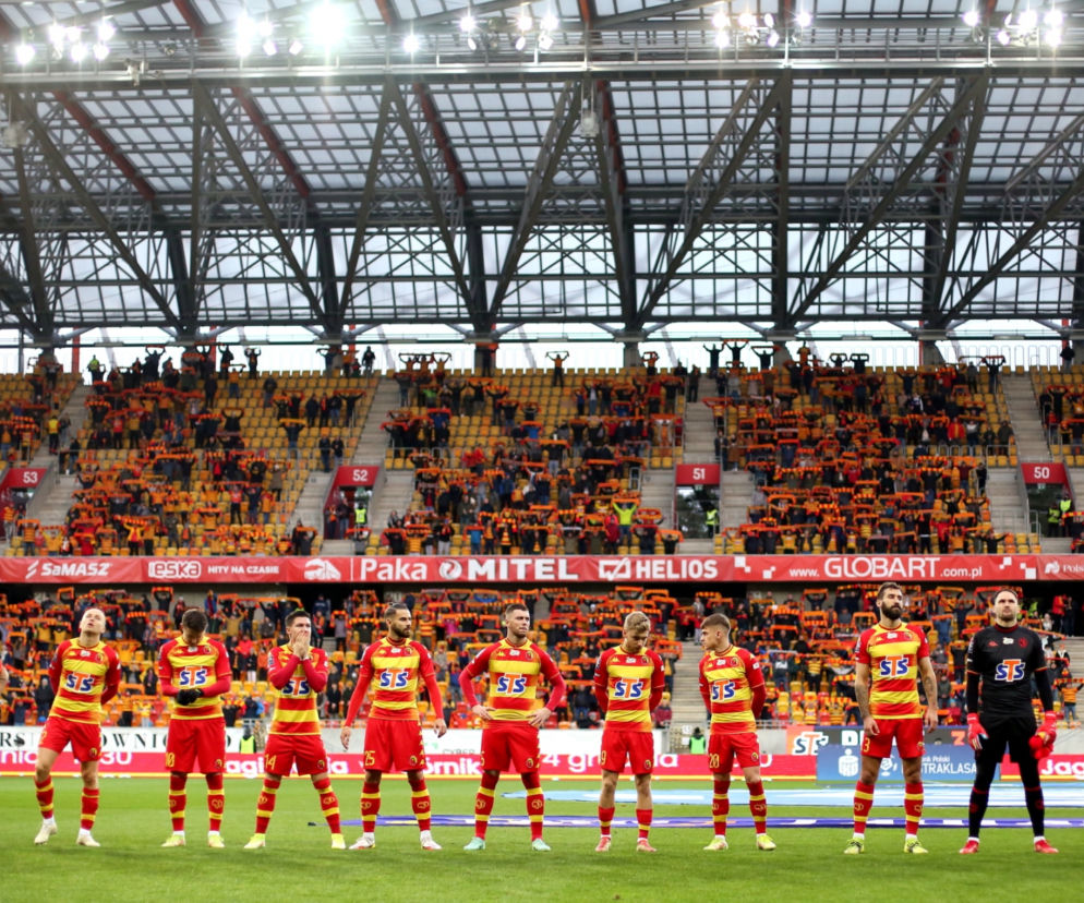Jagiellonia przed rozpoczęciem meczu