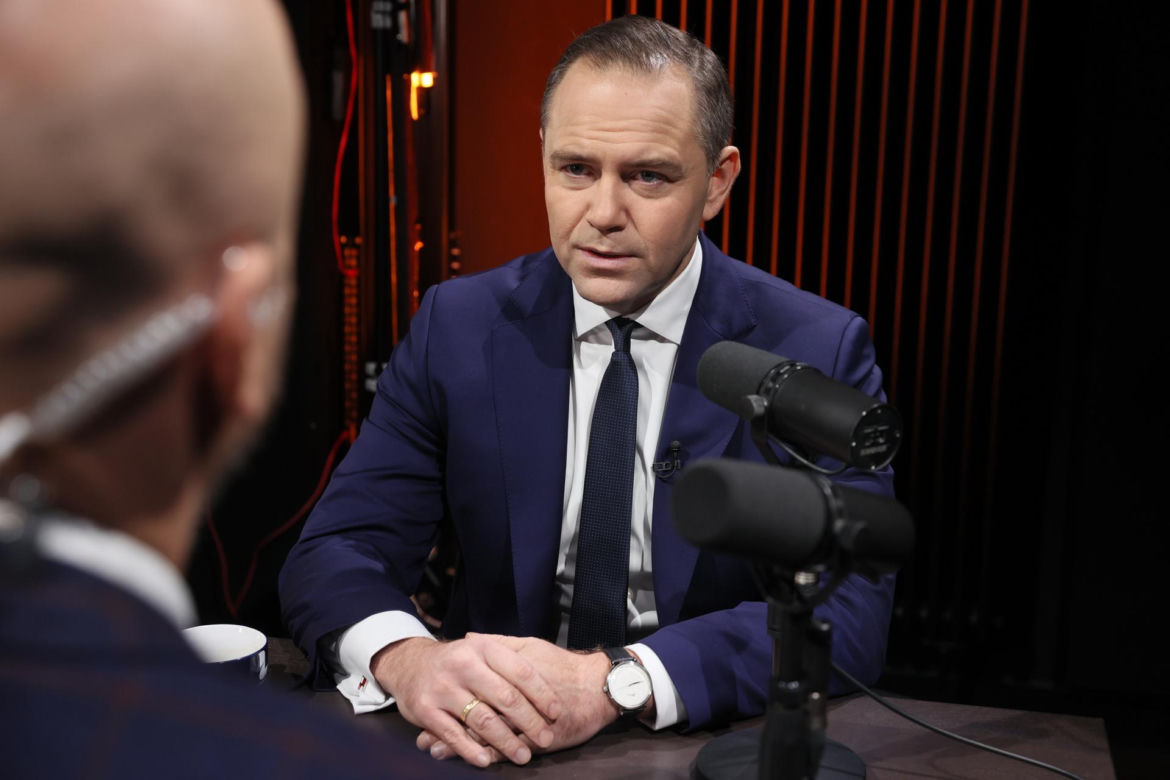 Karol Nawrocki w siedzibie "Super Expressu"