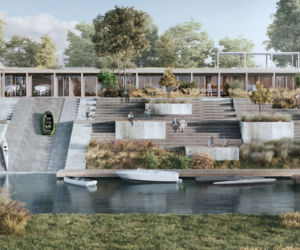 Szkło, beton i zieleń - tak będzie wyglądał nowy bosmanat w Porcie Czerniakowskim 