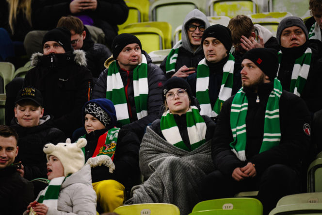 Lechia Gdańsk - Cracovia, zdjęcia kibiców z meczu 20. kolejki PKO BP Ekstraklasy