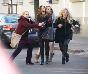 Przyjaciółki 3 sezon odc. 39. Zuza (Anita Sokołowska), Anka (Magdalena Stużyńska), Inga (Małgorzata Socha), Patrycja (Joanna Liszowska)