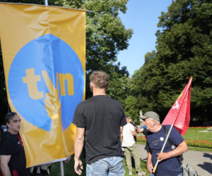 Protesty w sprawie ustawy lex TVN
