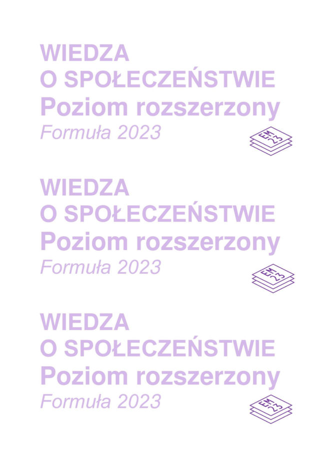 Matura 2026: WOS rozszerzony 12.05.2026r. Arkusze CKE, poziom podstawowy [Formuła 2023]