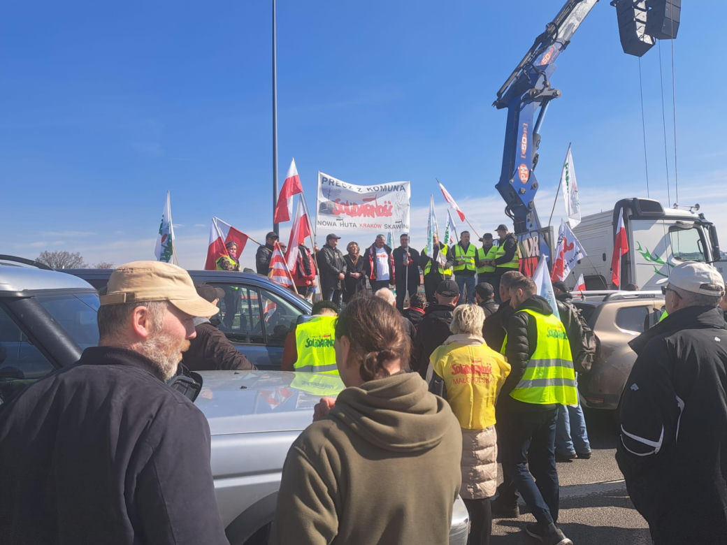 Protest rolników w Krakowie. 20.03.2024