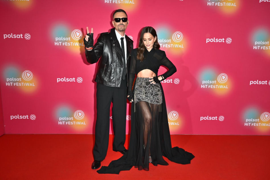 Krzysztof Ibisz odpalił tryb młodziaka. Dziubek i minki na festiwalu Polsatu