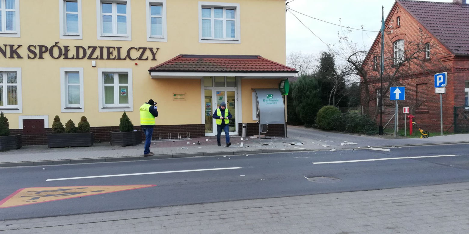Ktoś wysadził bankomat w Krośnicach koło Milicza