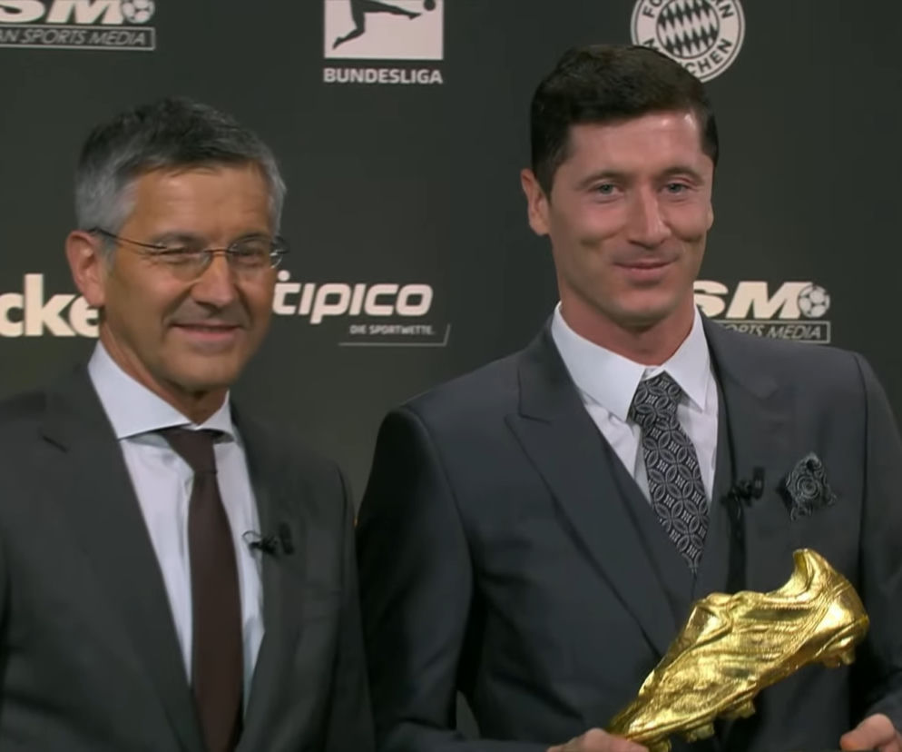 Robert Lewandowski odebrał Złotego Buta