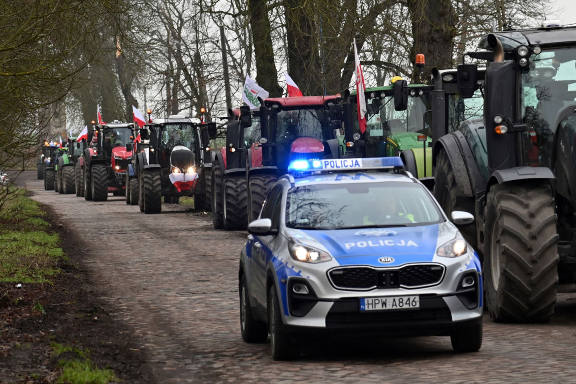 Protesty rolników na drogach województwa zachodniopomorskiego