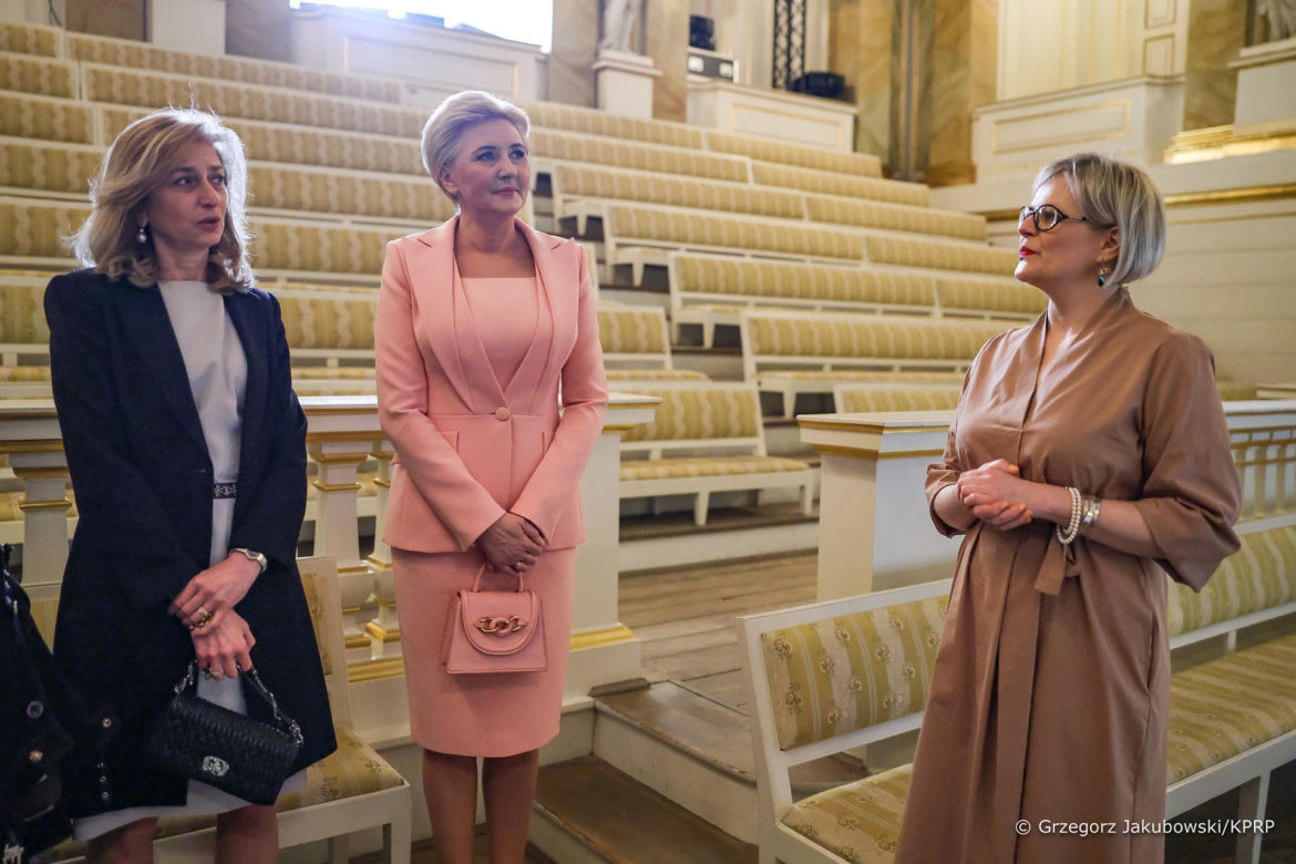 Agata Duda na spotkaniu z pierwszą damą Włoch