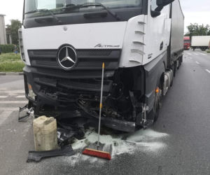 Wypadek na ulicy Kamiennej w Bydgoszczy