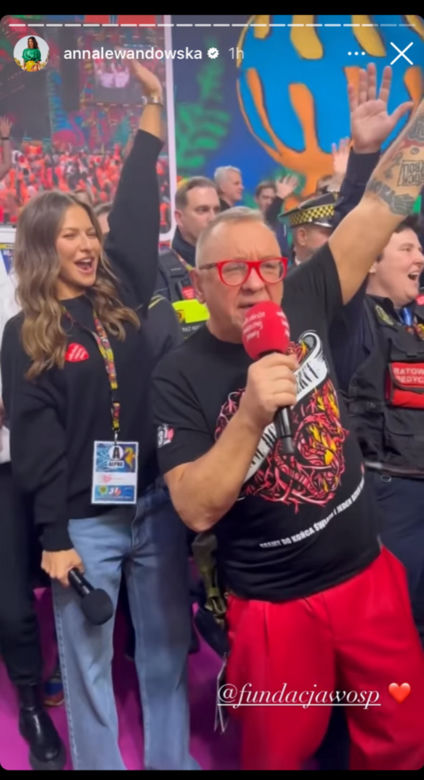 Anna Lewandowska na finale WOŚP 2023