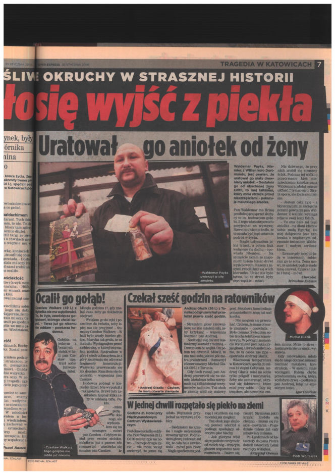 Katastrofa hali MTK w Katowicach. Materiały archiwalne