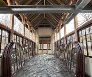 Pijalnia Dolnego Źródła w Świeradowie-Zdroju - zdjęcia z budowy i archiwalia