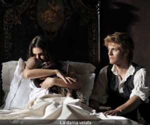 Dama w czarnym welonie. Anita (Ursula Corber), Matteo (Jaime Olias)