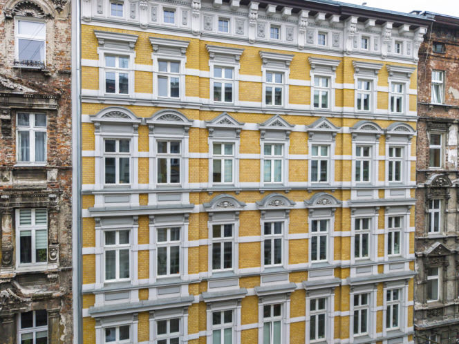 Wyremontowane kamienice przy ulicy Mierniczej