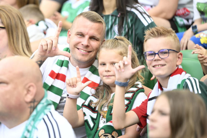 Legia Warszawa - Zagłębie Lubin: Zdjęcia kibiców