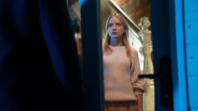 Na dobre i na złe odc. 990. Maks Beger (Tomasz Ciachorowski), Dominika (Paulina Gałązka)