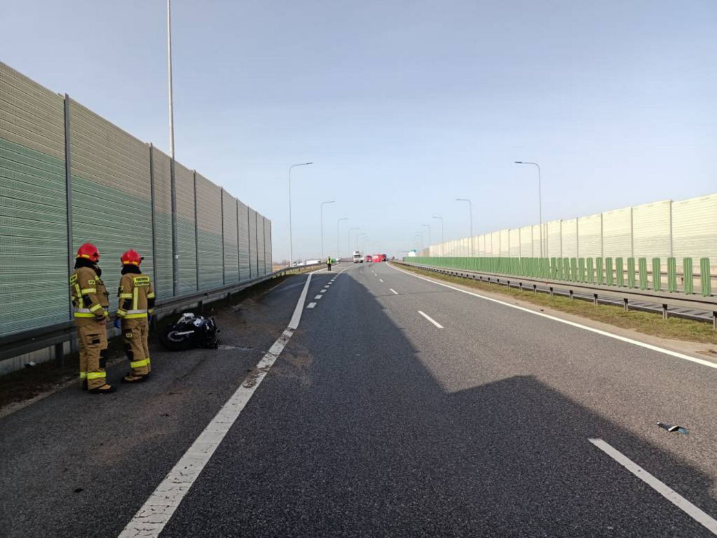 Tragiczny wypadek na S8. Nie żyje 26-letni motocyklista