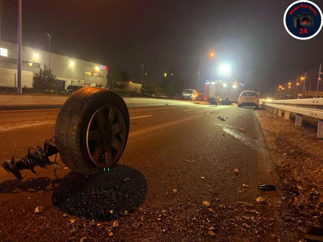 Wypadek na trasie S8 w Nadarzynie