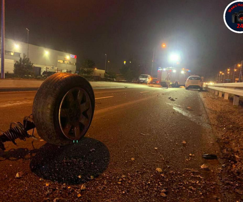 Wypadek na trasie S8 w Nadarzynie