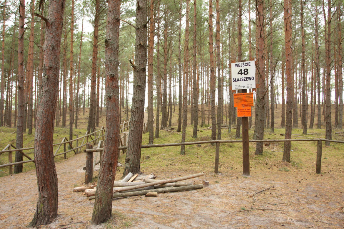 Wejście nr 48 plaża w Słajszewie