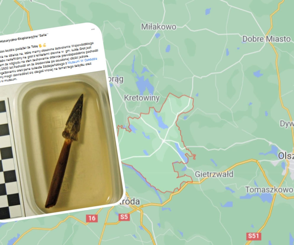Pierwsze takie znalezisko w Polsce! Grot z drzewcem liczy 2500 lat
