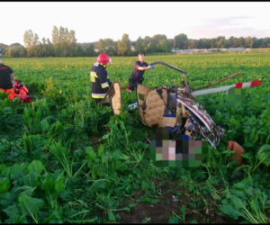 Wypadek helikoptera w Strzegomiu