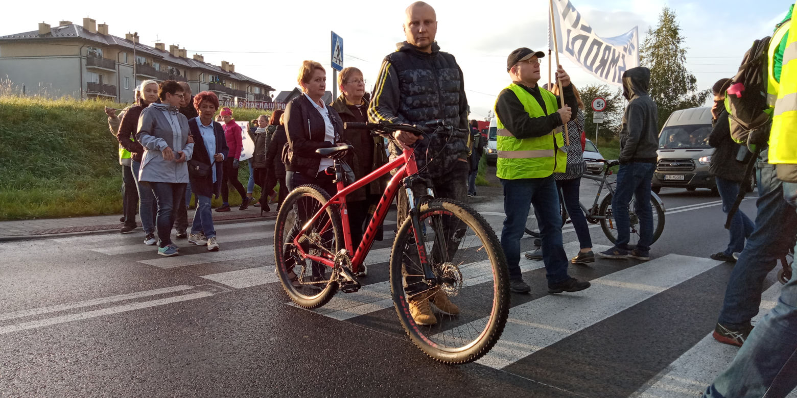 Wielki protest w Skawinie