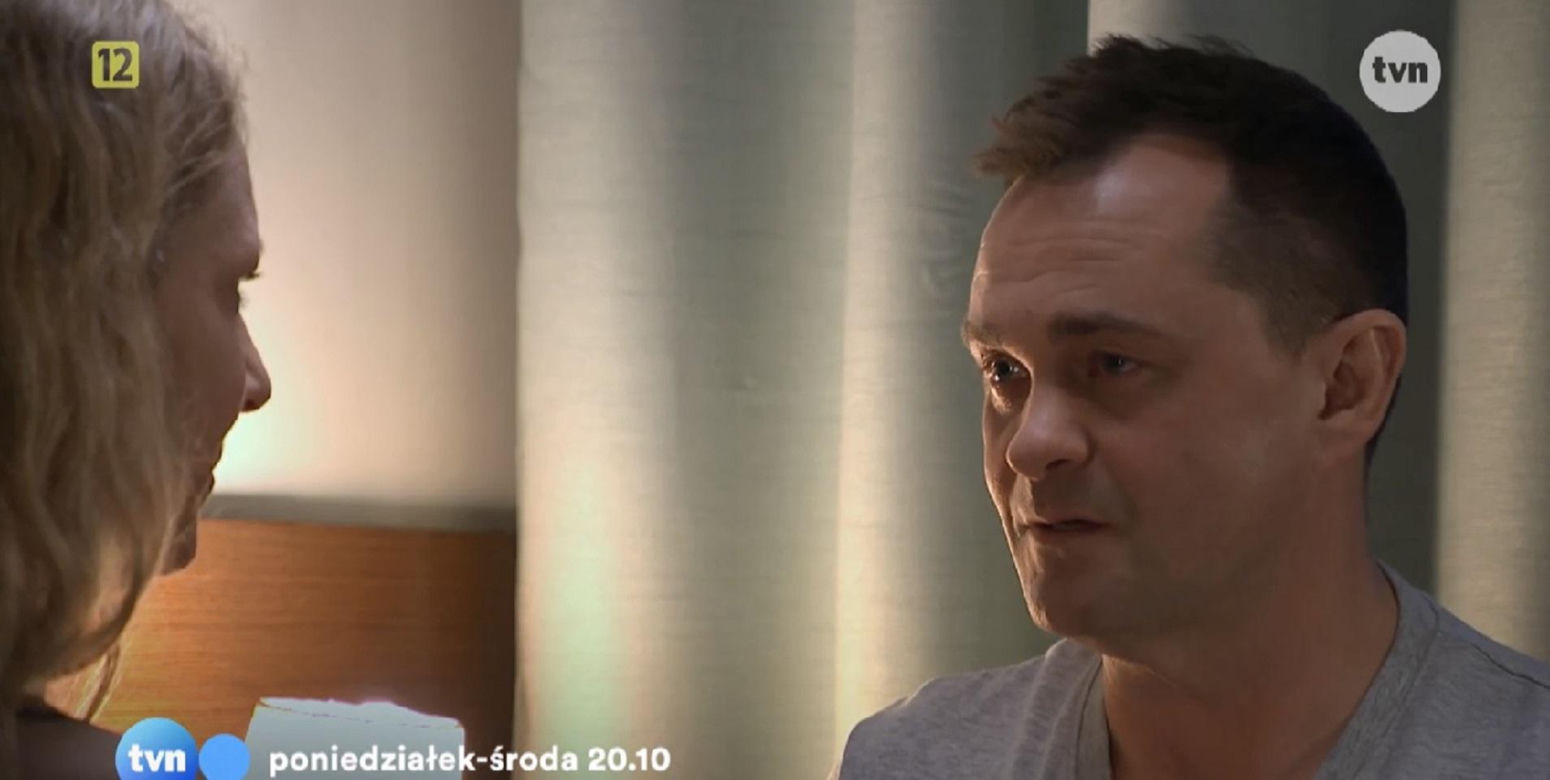 Na Wspólnej odc. 3873. Renata (Marta Jankowska), Sławek Dziedzic (Mariusz Słupiński)