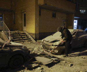 Nocny atak Rosji na Ukrainę