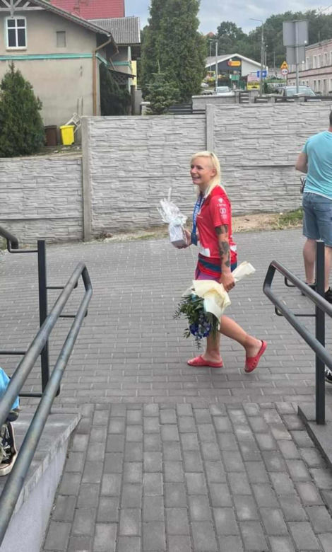 Powitanie Oliwii Rusoń w Radzyniu Chełmińskim