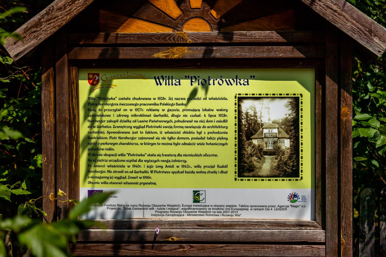Szlak zabytkowych willi w Garbatce-Letnisku