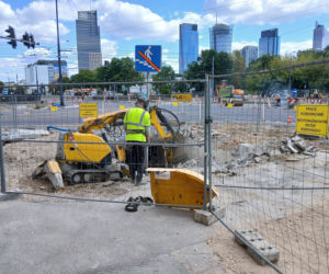 Likwidacja przejścia podziemnego na skrzyżowaniu ul. Młynarskiej i Wolskiej w Warszawie